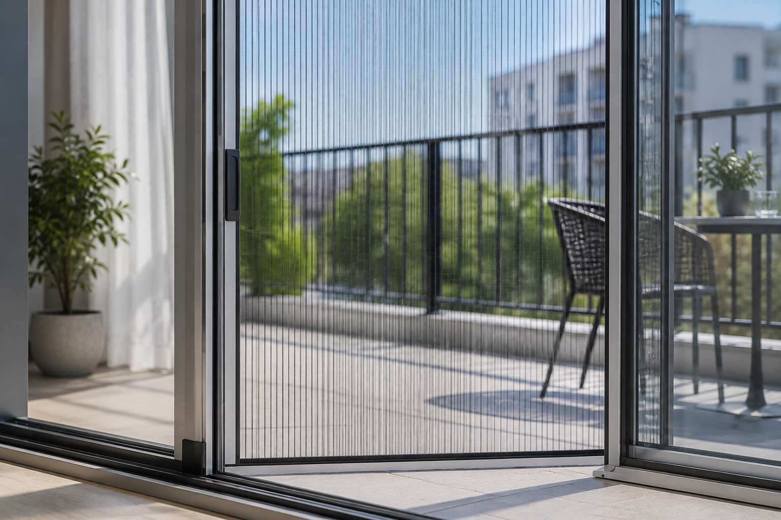 Balkon Kapısı Plise Sineklik Uygulaması